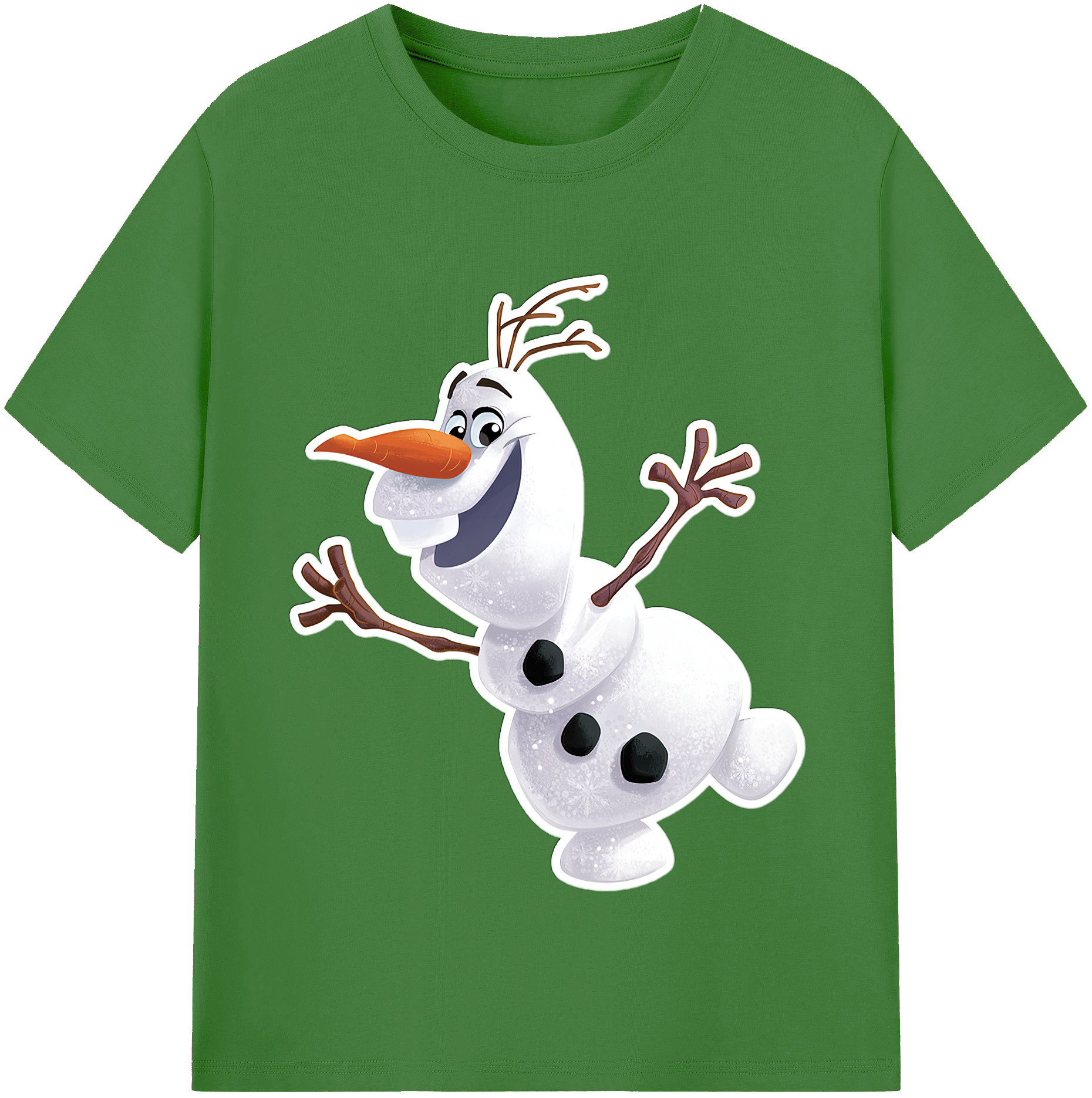（画像用） アナと雪の女王 アンナ エルサ Frozen Anna Elsa レディースカジュアルプリントTシャツ（綿100％）